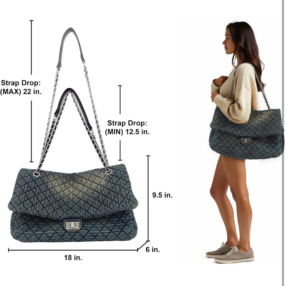 PARISIAN CHIC QUILTED BAG❤️🔥 - Picture 6 of 7